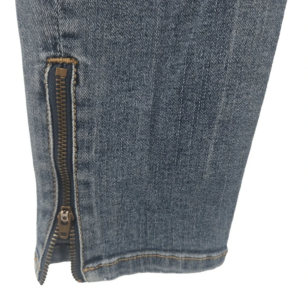 Banana Republic Premium Women's 27 Skinny Zippered Ankle Jeans